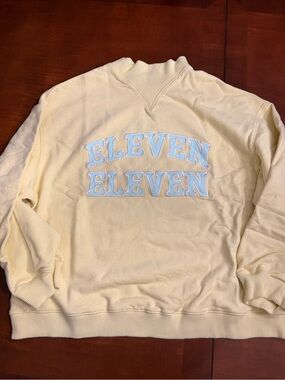 Eleven eleven mock neck sweater